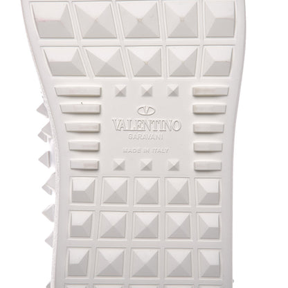 Valentino Garavani Calfskin Rockstud Sneakers 38 White 6 of 11