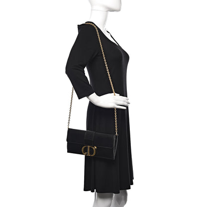 Christian Dior Lambskin 30 Montaigne Clutch Black 2 of 9