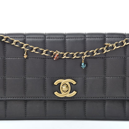 Chanel Lambskin East West Chocolate Bar Flap Black 9 of 16