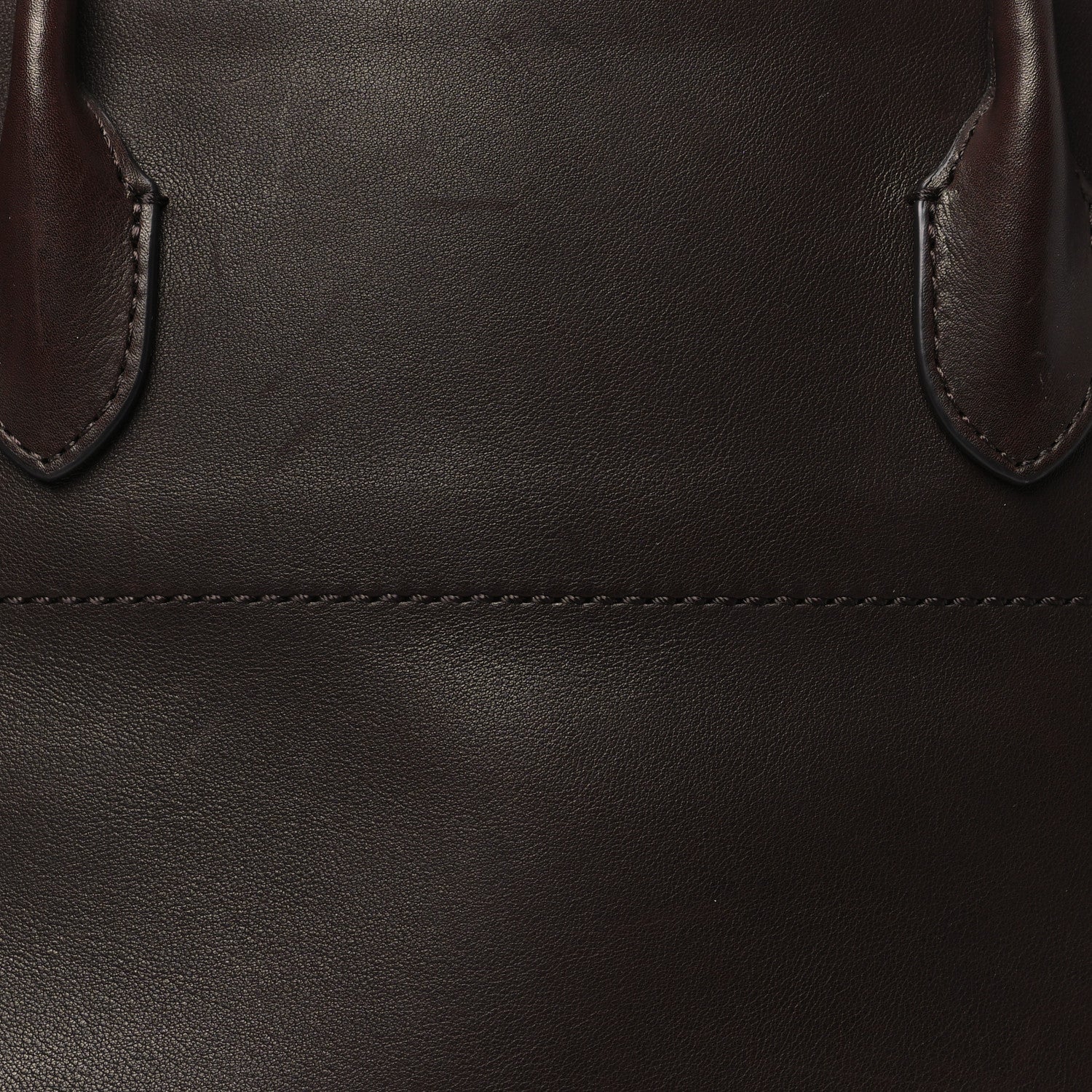 The Row Polished Saddle Calfskin EW Margaux Chestnut 7 of 9