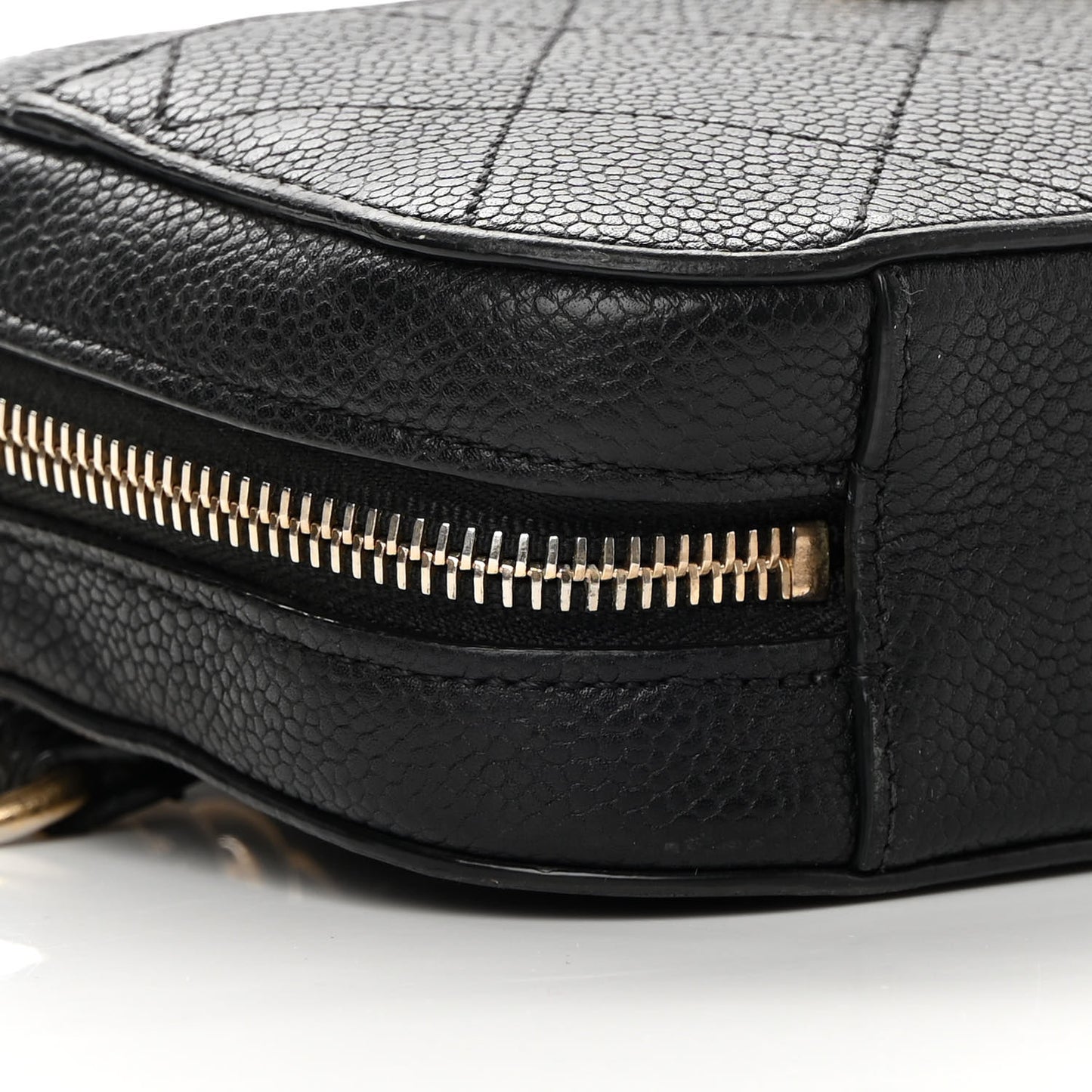 Caviar Quilted Waist Bag Black