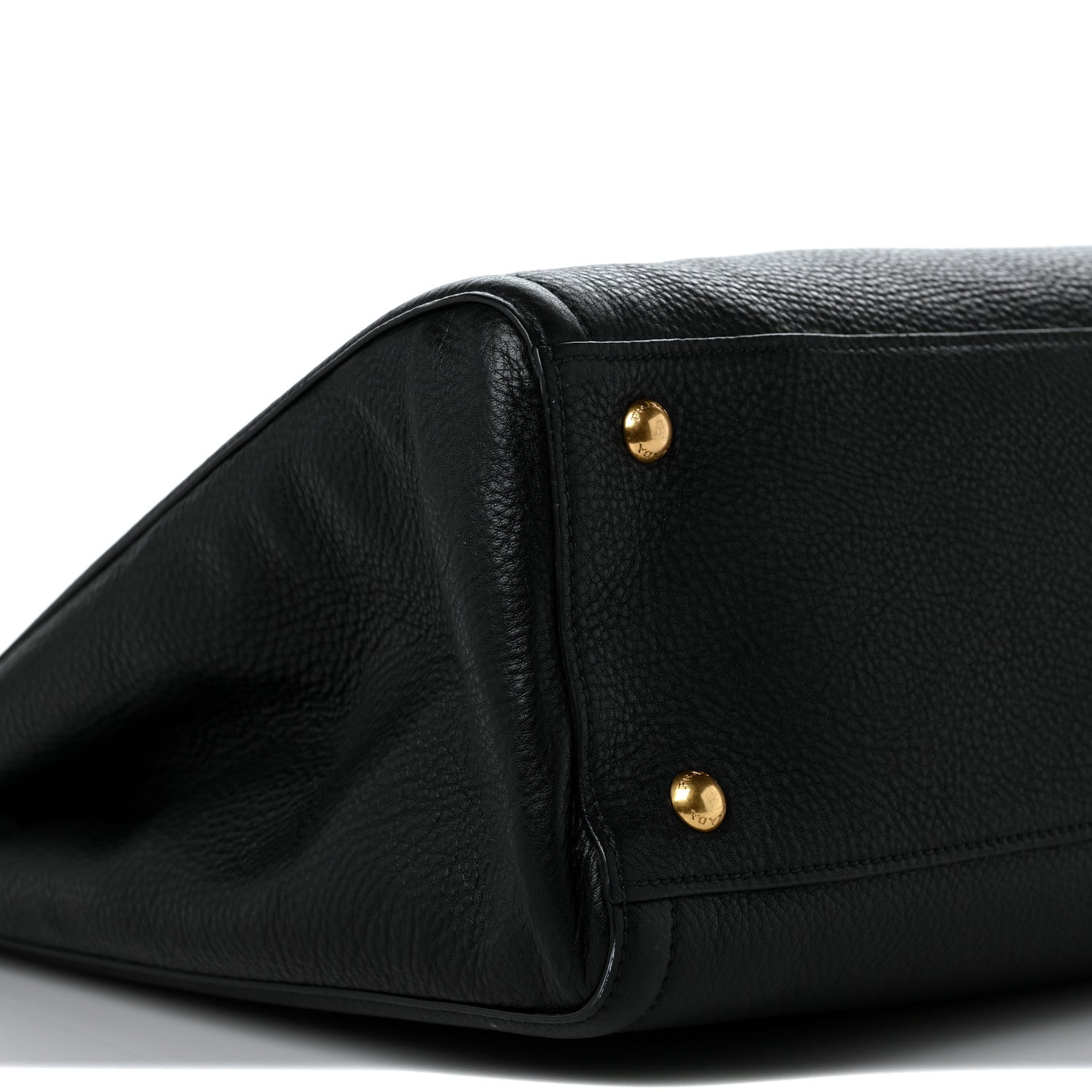Prada Vitello Daino Shopping Tote Black 8 of 11