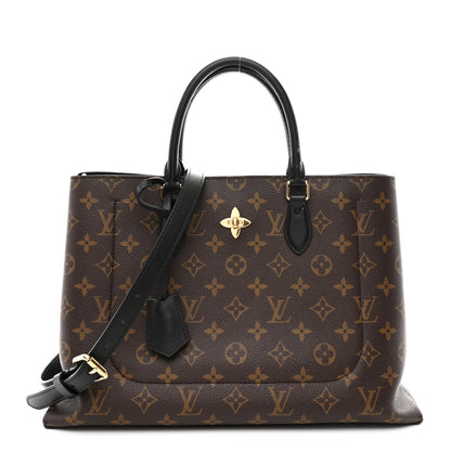 Louis Vuitton Monogram Flower Tote Black 1 of 10