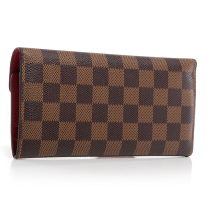 Louis Vuitton Damier Ebene Josephine Wallet Red 3 of 8