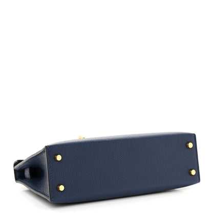 Hermes Epsom Mini Kelly Sellier 20 Bleu Navy 4 of 13