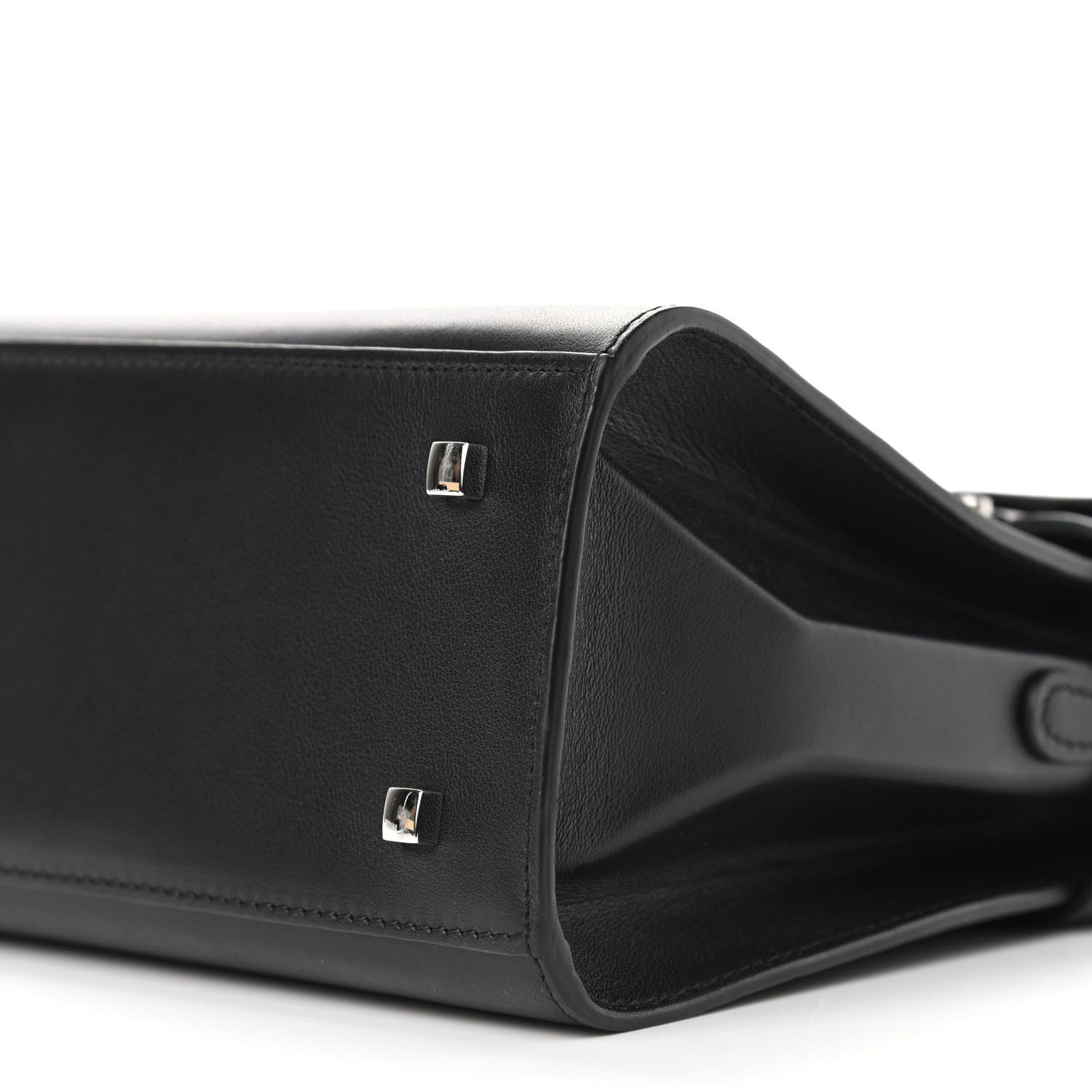 Delvaux Calfskin MM Tempete Satchel Black 10 of 14