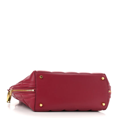 Bottega Veneta Butter Calfskin Padded Swoop Amaranto 4 of 9