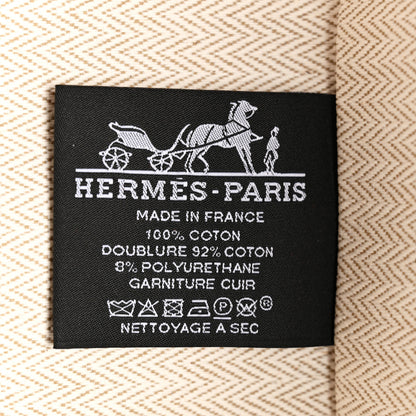 Hermes Cotton H Canvas Lambskin Escale Case Cognac 7 of 7