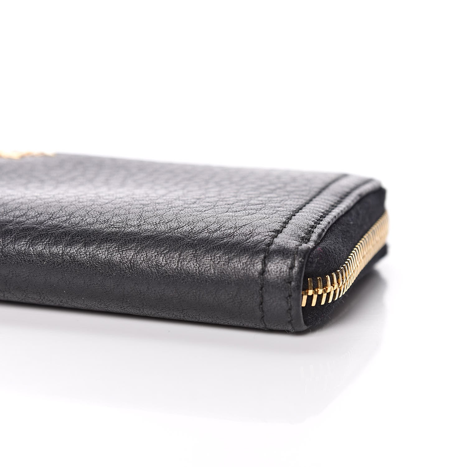 Prada Vitello Daino Zip Around Wallet Nero Black 11 of 11