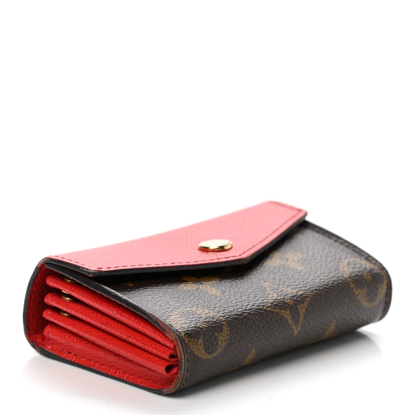 Monogram Sarah Multicartes Coquelicot