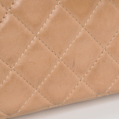 Chanel Lambskin Quilted Maxi Single Flap Beige 10 of 16