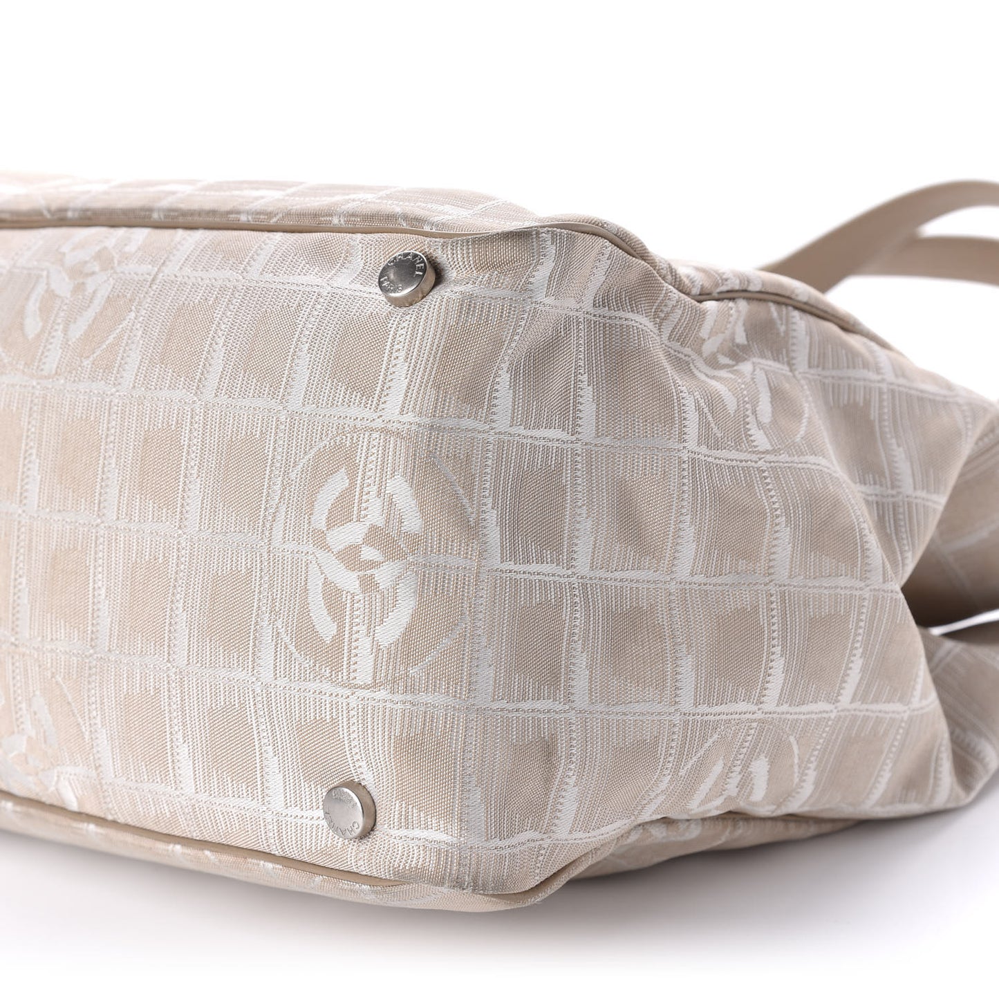 Nylon Medium Travel Tote Beige