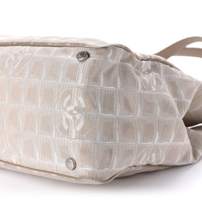 Chanel Nylon Medium Travel Tote Beige 6 of 16