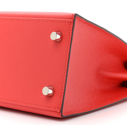 Hermes Epsom Kelly Sellier 25 Rouge Tomate 7 of 9