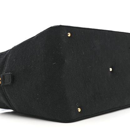 Chanel Jersey Square Quilted Bowler Black 9 of 15