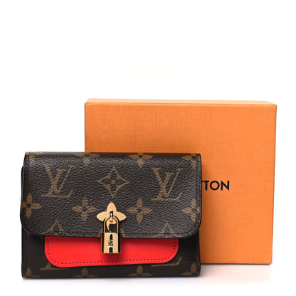Louis Vuitton Monogram Flower Lock Compact Wallet Coquelicot 11 of 11
