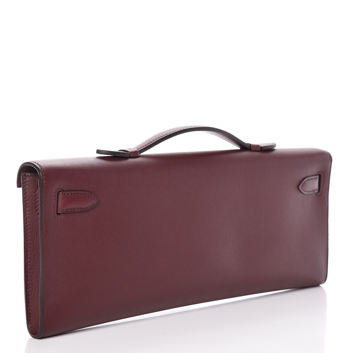 Hermes Swift Kelly Cut Clutch Pochette Bordeaux 3 of 27