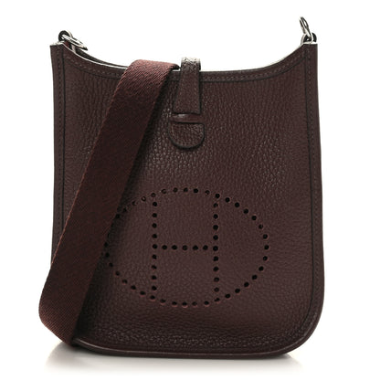 Hermes Taurillon Clemence Evelyne TPM Rouge Sellier 1 of 9