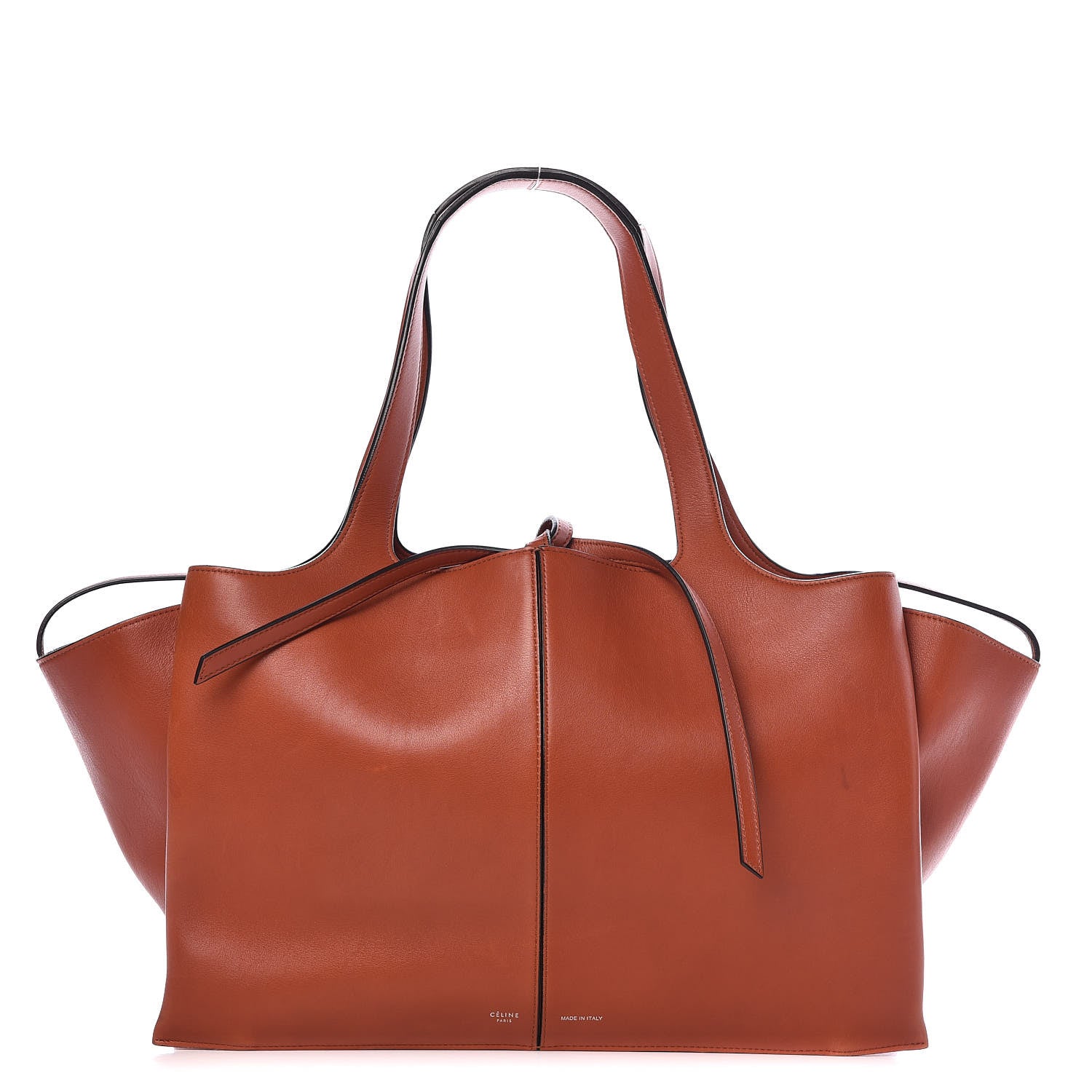 Celine Calfskin Medium Tri-Fold Bag Brick 1 of 16
