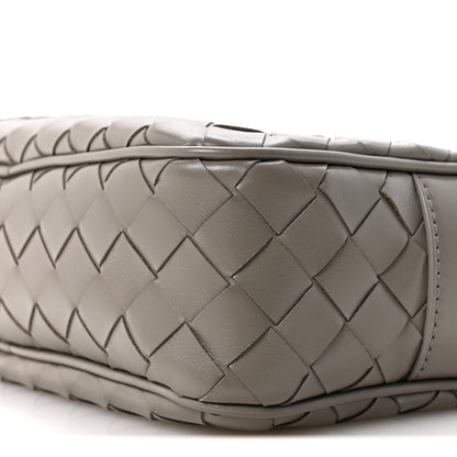 Bottega Veneta Calfskin Intrecciato Camera Bag  Drizzle Silver 10 of 10