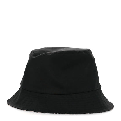 Christian Dior Polyester Cotton Oblique Teddy-D Brim Bucket Hat 58 Black 6 of 9