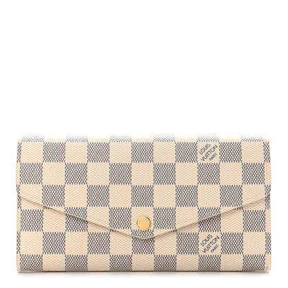 Louis Vuitton Damier Azur Sarah Wallet NM 1 of 9