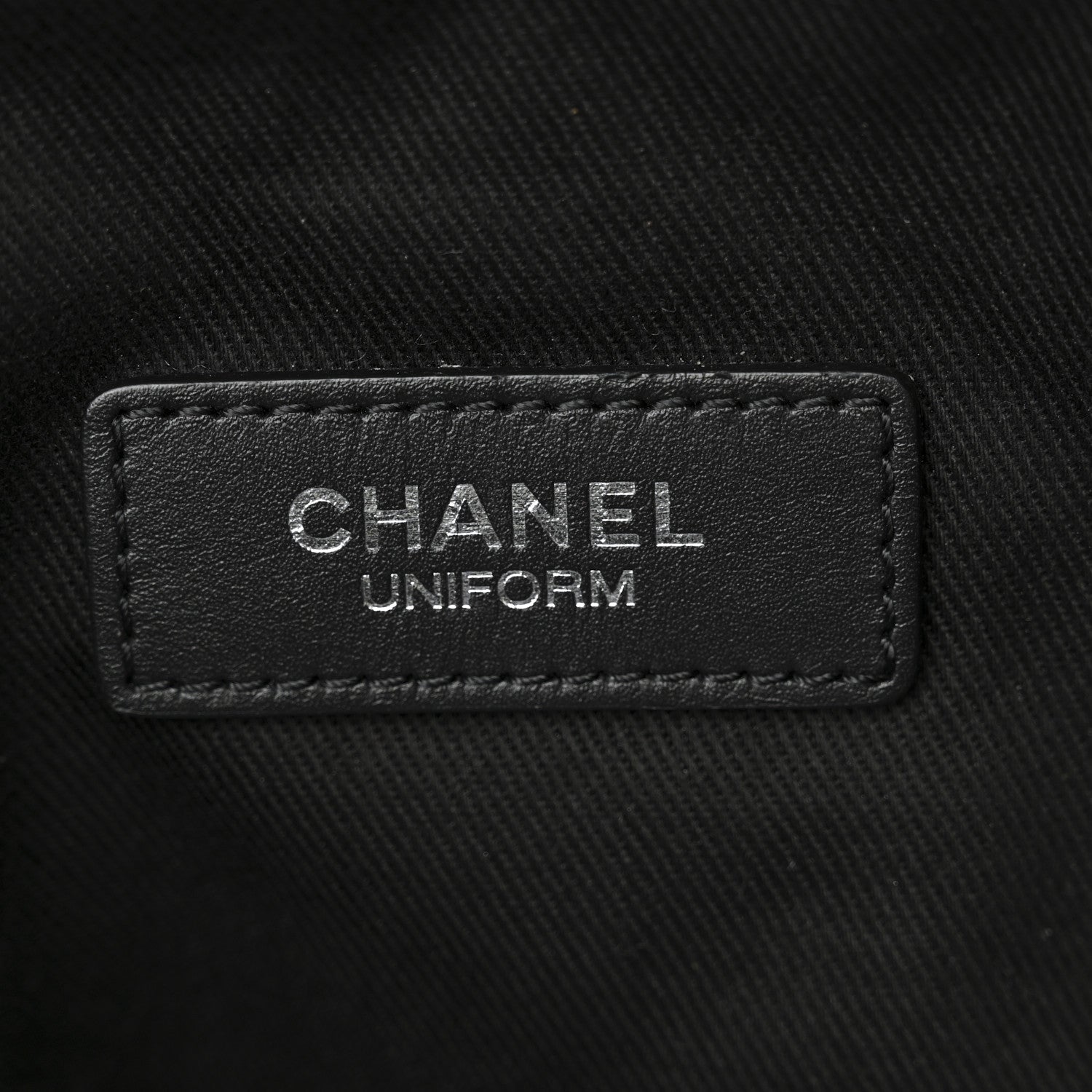Chanel Calfskin Quilted Uniform Waist Belt Bag Black 6 of 12