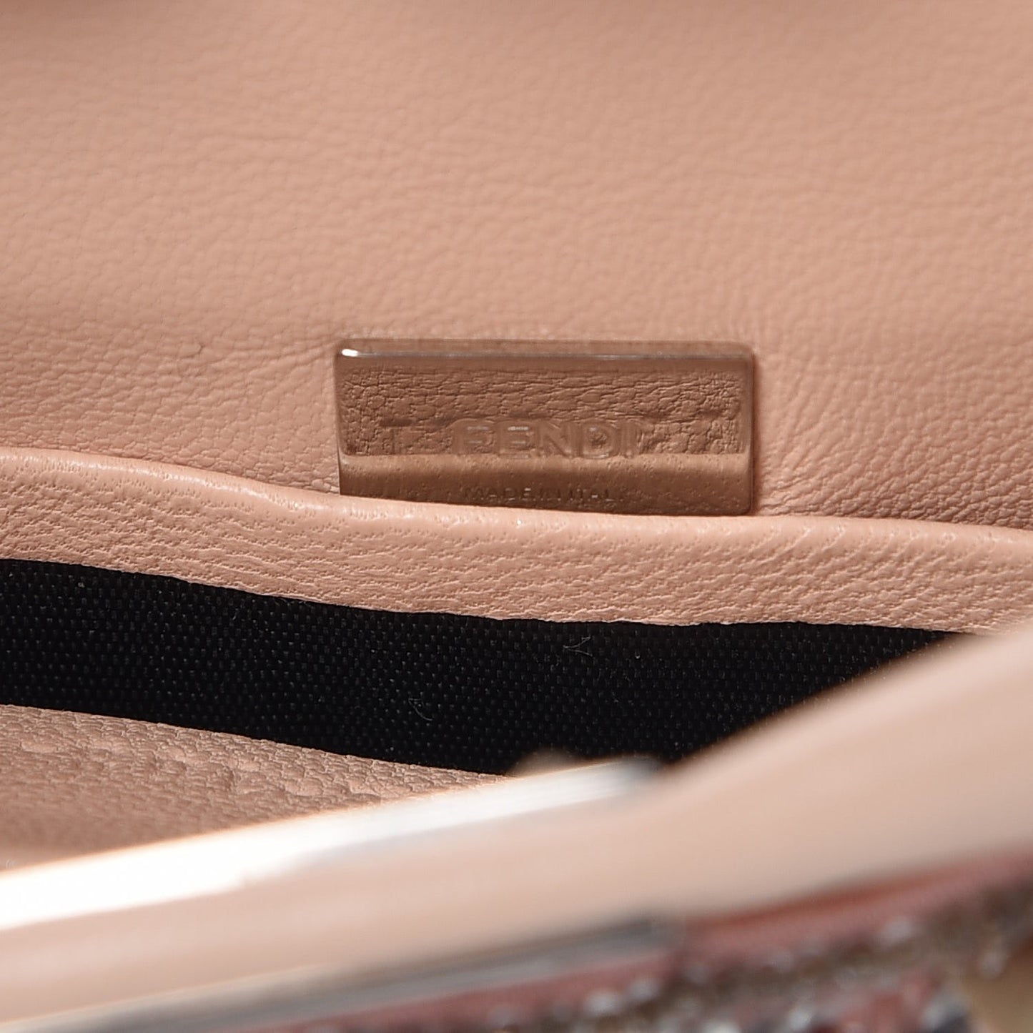 Sequin Embellished Micro Peekaboo Iconic Satchel Blush