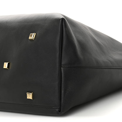 Salvatore Ferragamo Calfskin Studio Tote Black 10 of 10