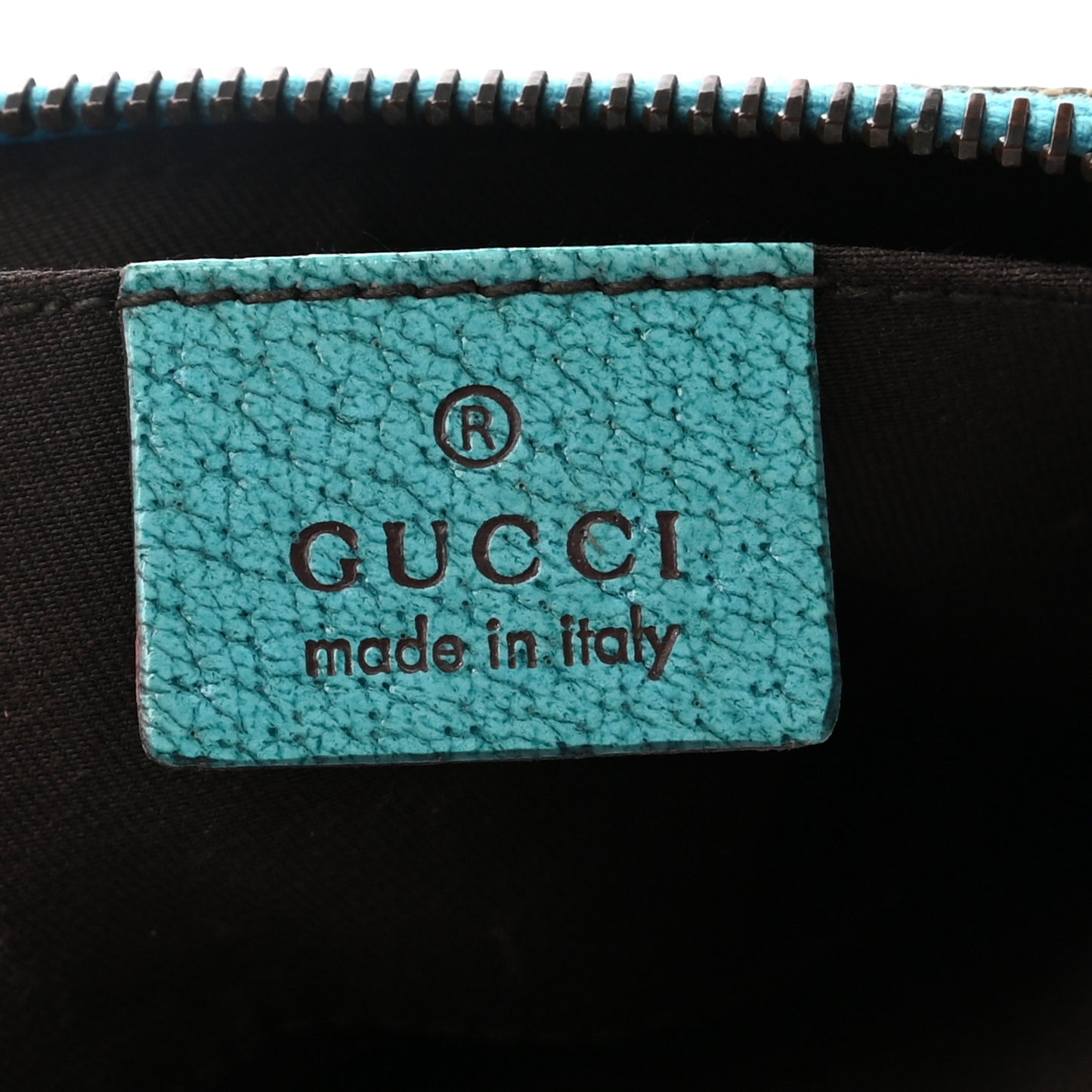 Monogram Horsebit Nail Chain Pochette Turquoise