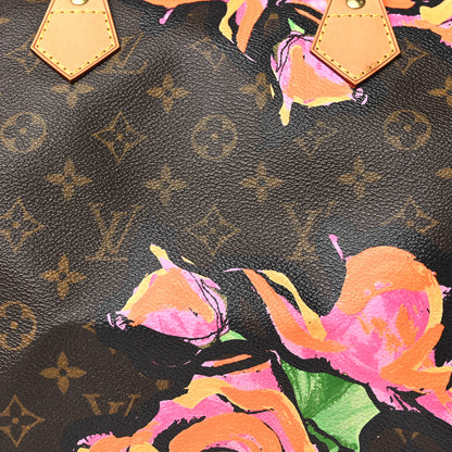 Louis Vuitton Monogram Roses Speedy 30 7 of 9