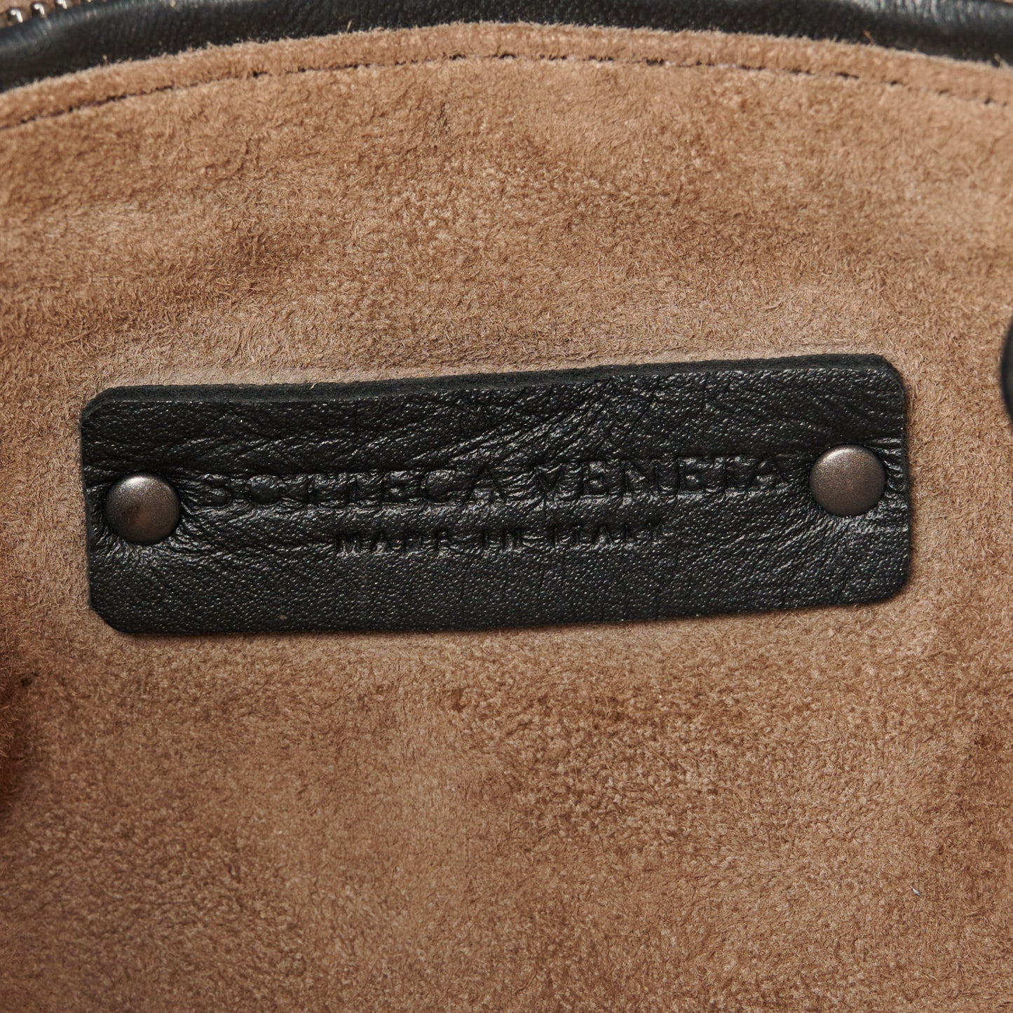 Nappa Intrecciato Fringe Nodini Crossbody Messenger Black