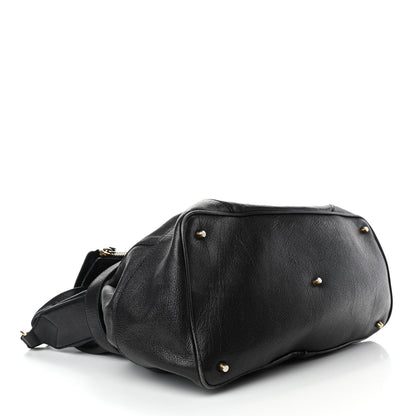Burberry Calfskin Chain Hobo Black 3 of 8