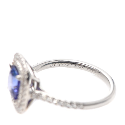 Tiffany Platinum Diamond 2.02ct Tanzanite Soleste Ring 53 6.25 5 of 5