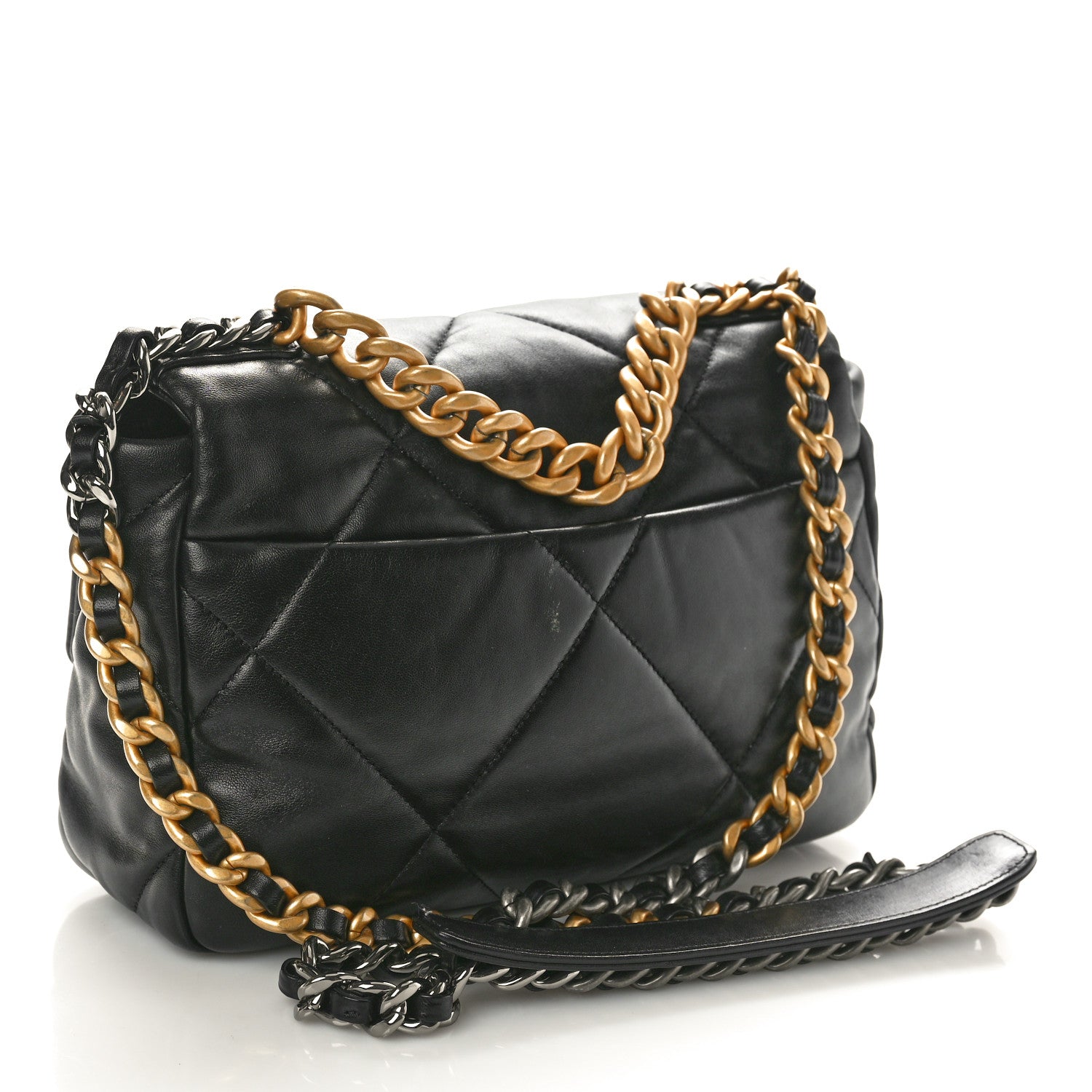 Chanel Lambskin Quilted Medium Chanel 19 Flap Black 2 of 11