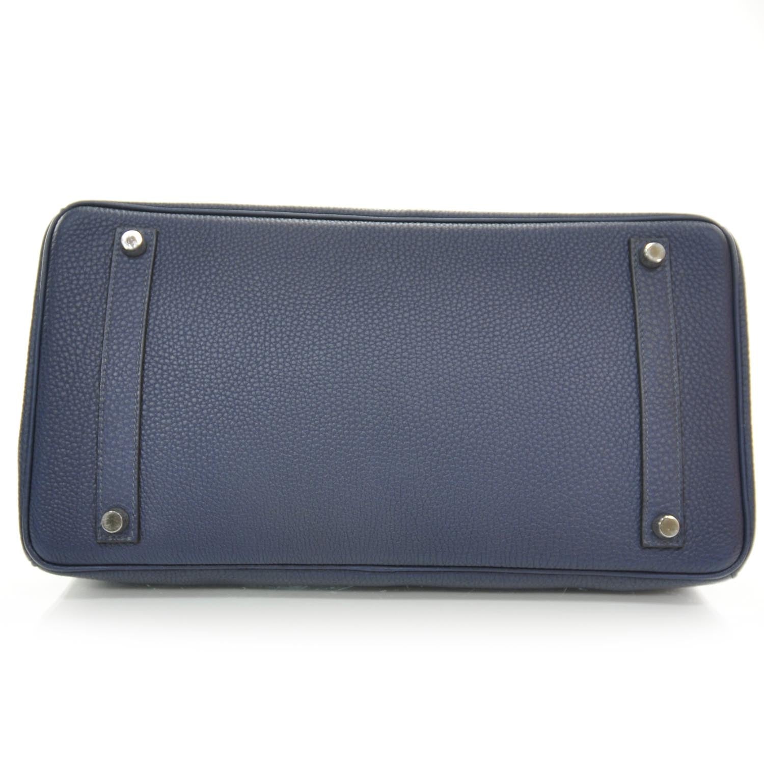 Hermes Taurillon Togo BIRKIN 35 Navy 5 of 9