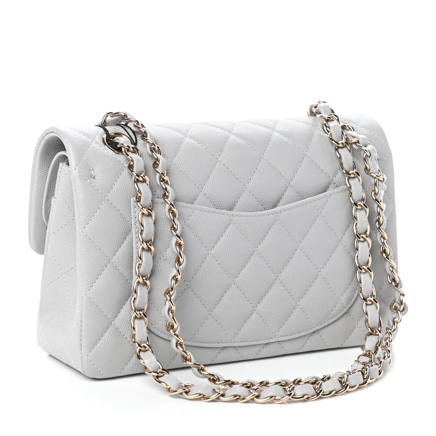 Chanel Caviar Quilted Small Double Flap Grey 3 of 10