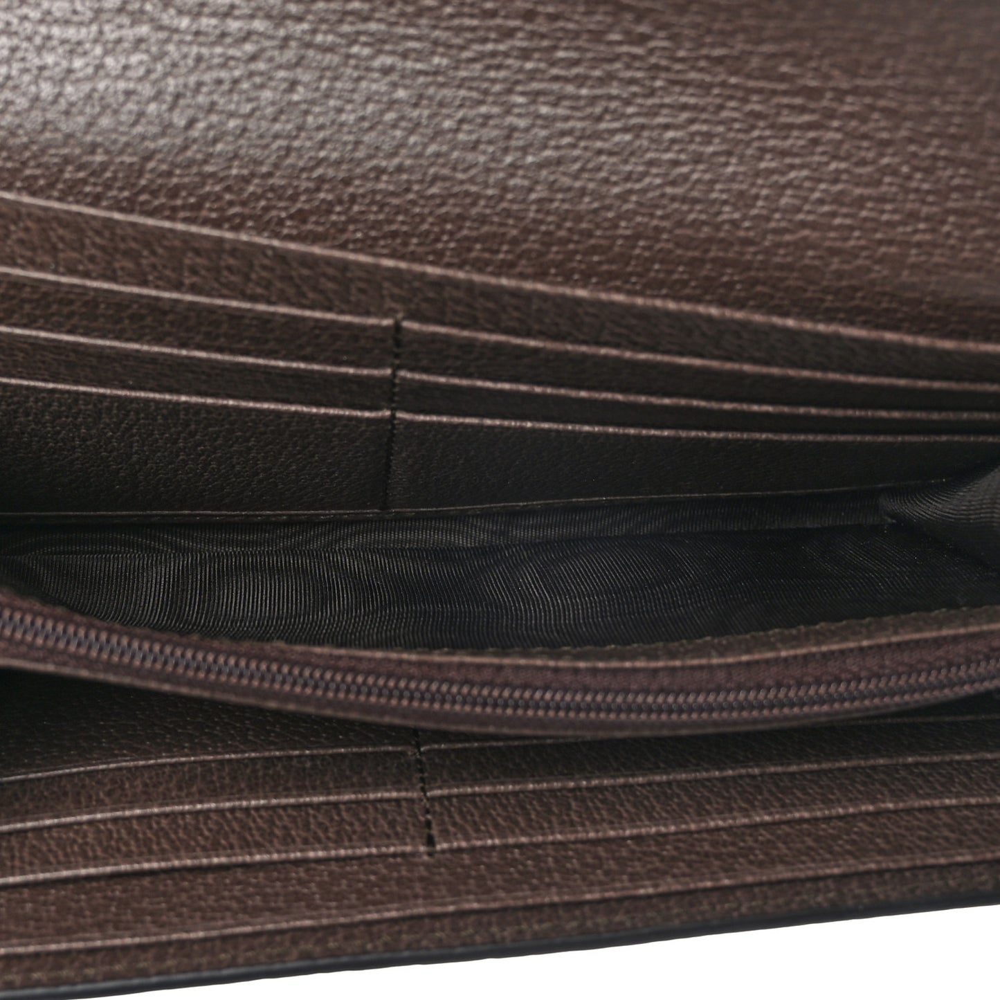 GG Supreme Monogram Web Ophidia Continental Wallet Brown