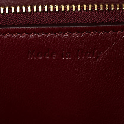 Celine Box Calfskin Medium Classic Box Flap Bag Burgundy 6 of 10