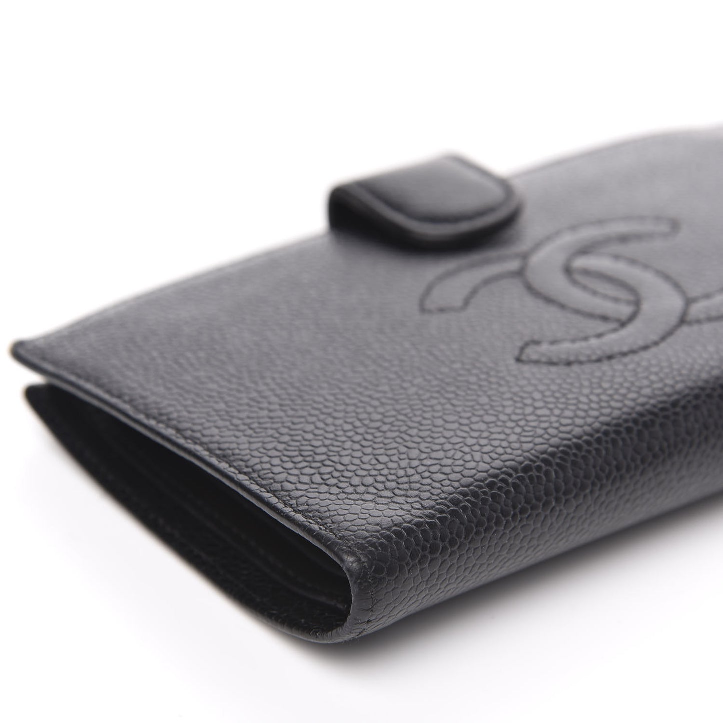 Caviar Timeless CC French Wallet Black
