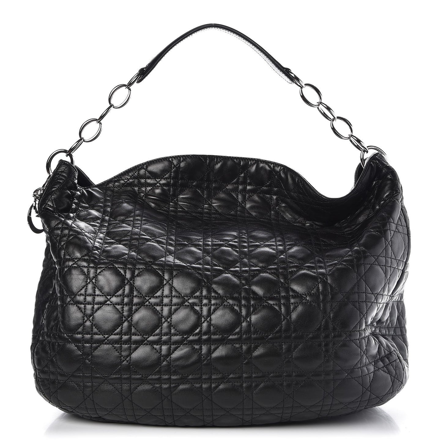 Lambskin Cannage XXL Dior Soft Hobo Black