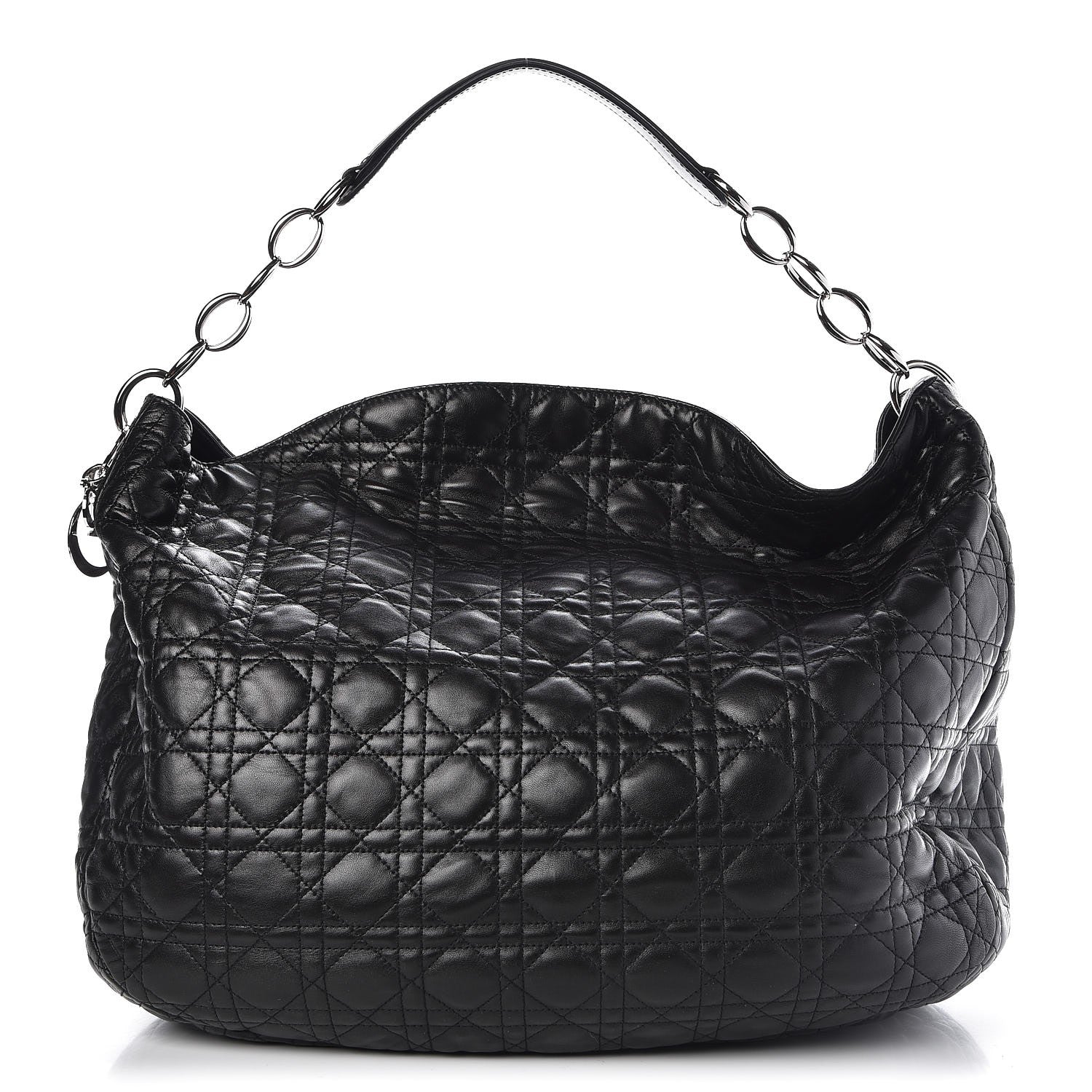 Christian Dior Lambskin Cannage XXL Dior Soft Hobo Black 1 of 7