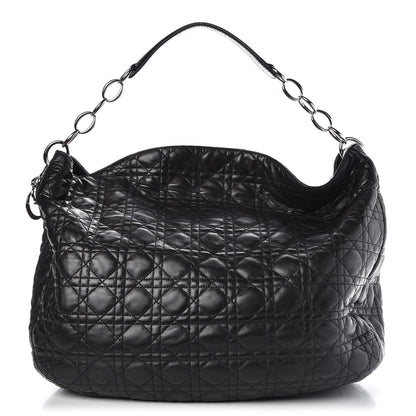 Christian Dior Lambskin Cannage XXL Dior Soft Hobo Black 1 of 7
