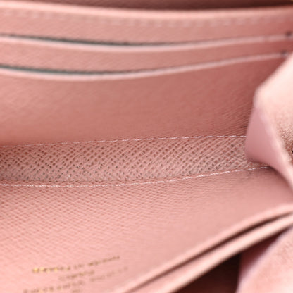 Louis Vuitton Damier Azur Zippy Coin Purse Rose Ballerine 6 of 13