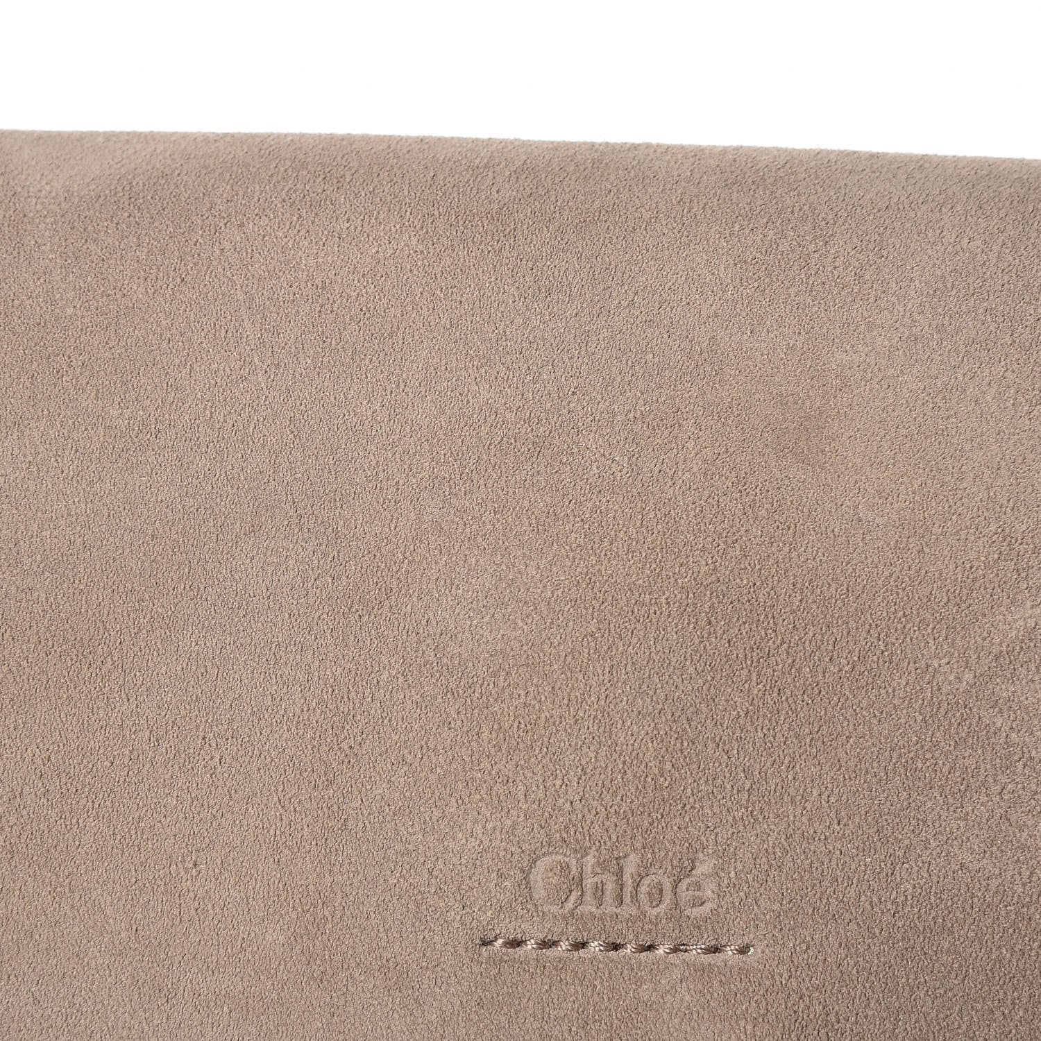 Chloe Suede Calfskin Small Faye Shoulder Bag Motty Grey 21 of 22