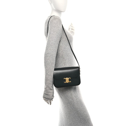 Celine Shiny Calfskin Medium Triomphe Black 2 of 12