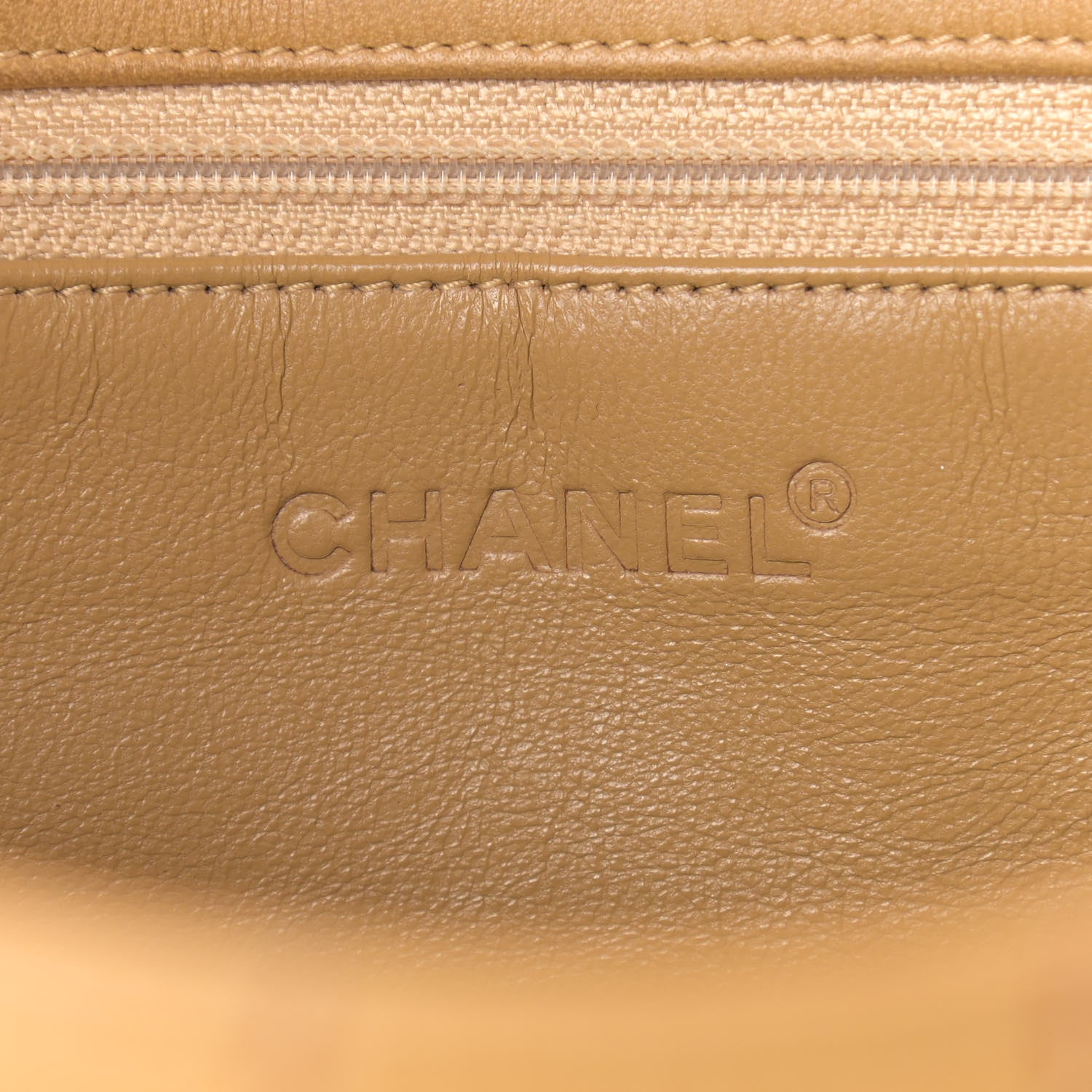 Chanel Lambskin Quilted Chocolate Bar Flap Shoulder Bag Beige 6 of 18