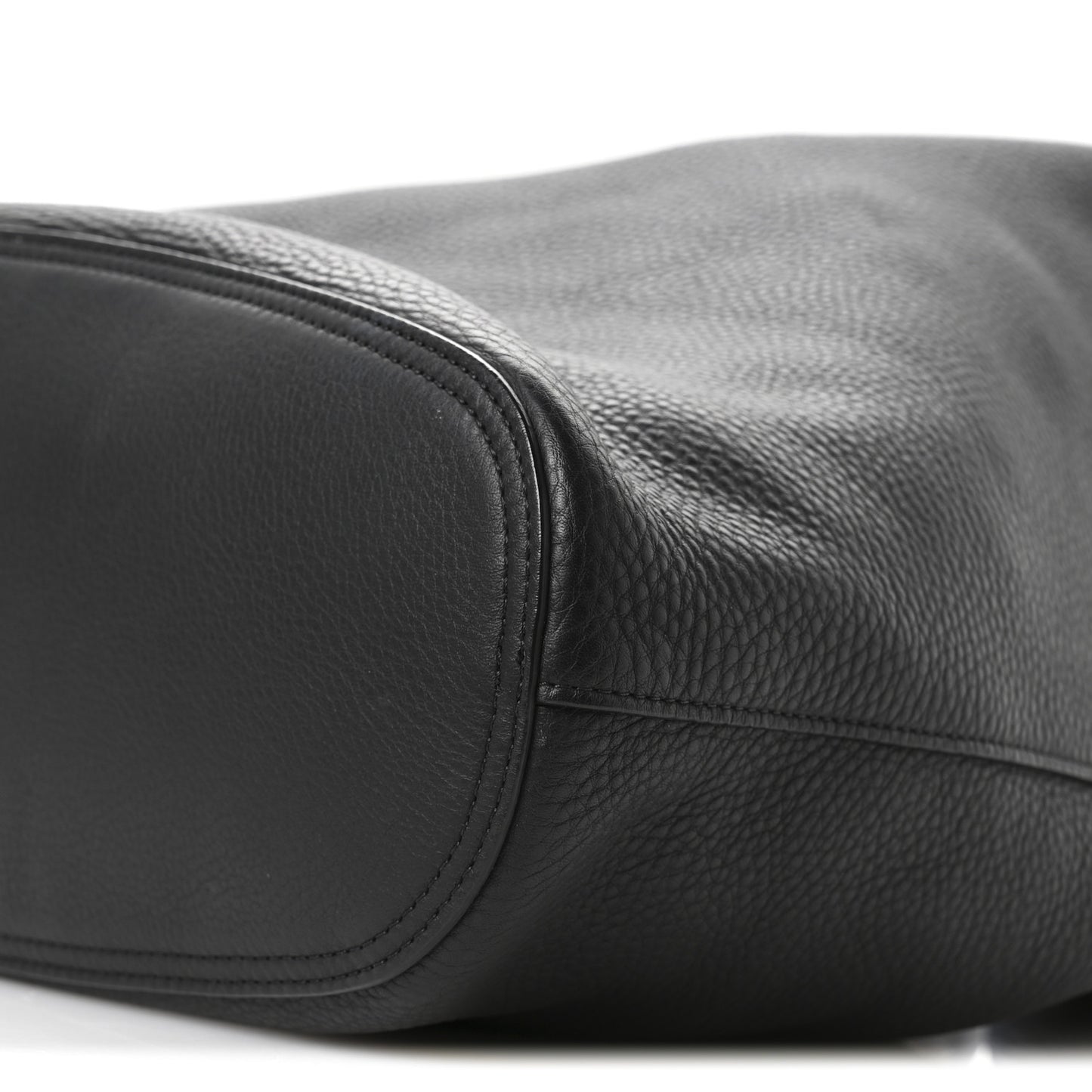 Grained Calfskin Bindle Three Bag Black