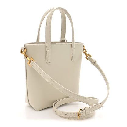 Saint Laurent Calfskin Mini Toy Shopping Tote Crema Soft 3 of 13