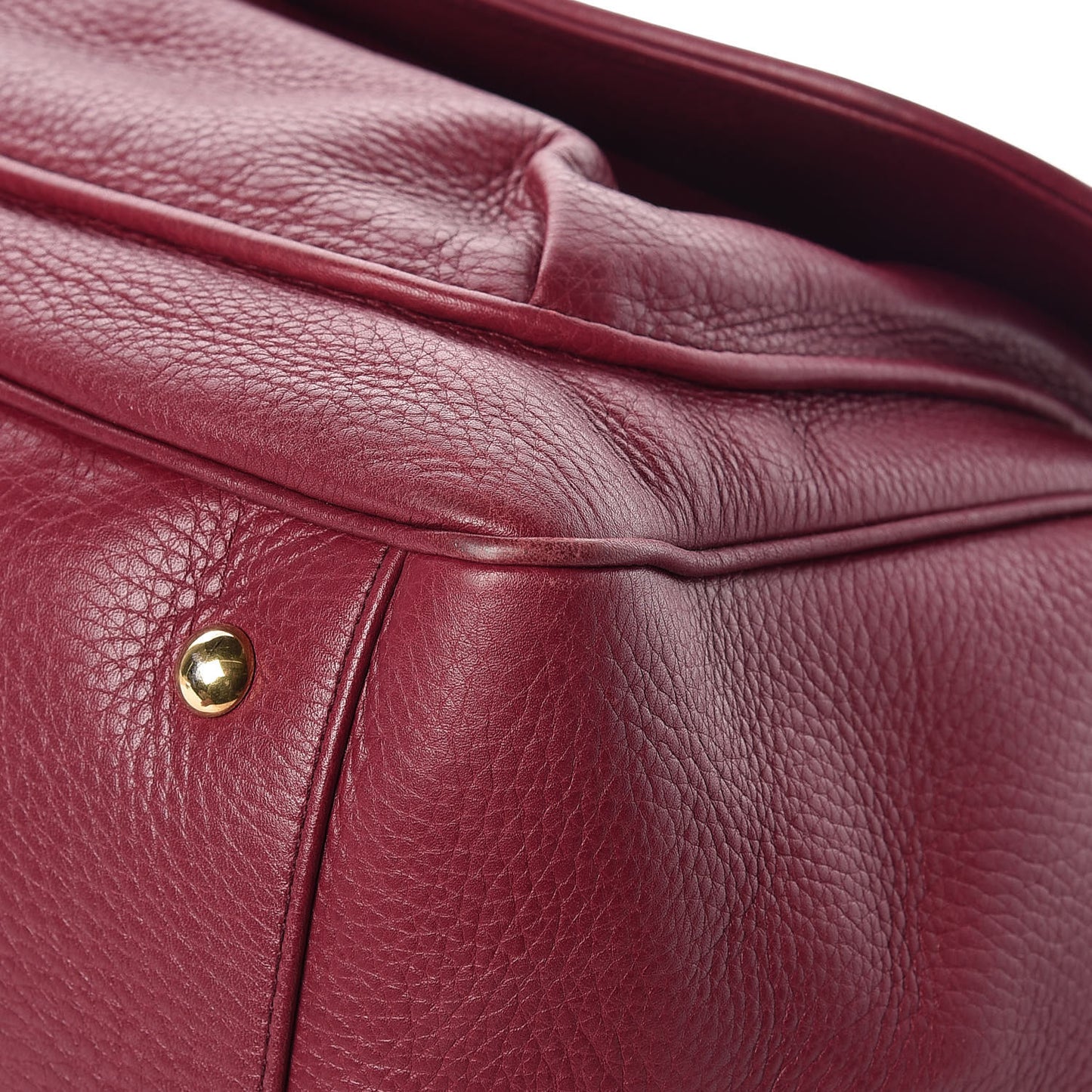 Cellarius Calfskin Medium 1973 Top Handle Satchel Cherry Gloss